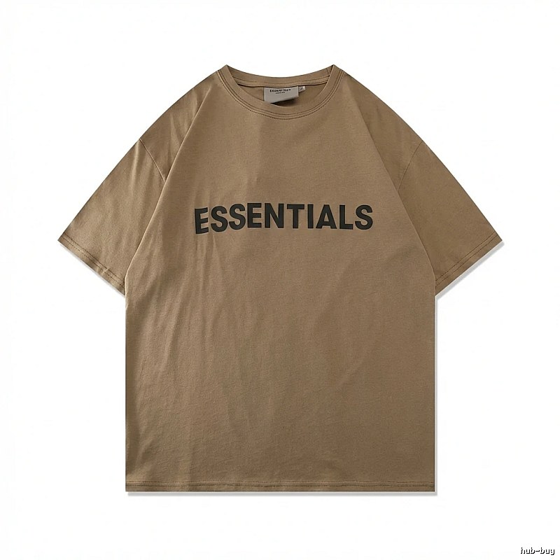 ESSENTIALS Minimalist Style Khaki T-shirt