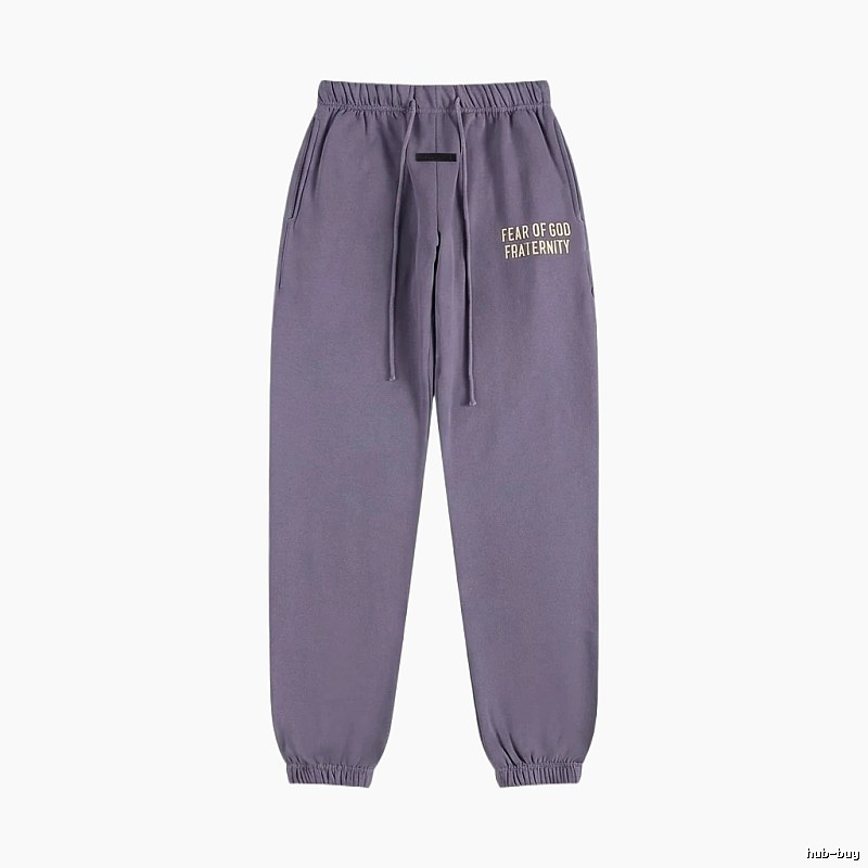 ESSENTIALS minimalist style light purple sweatpants