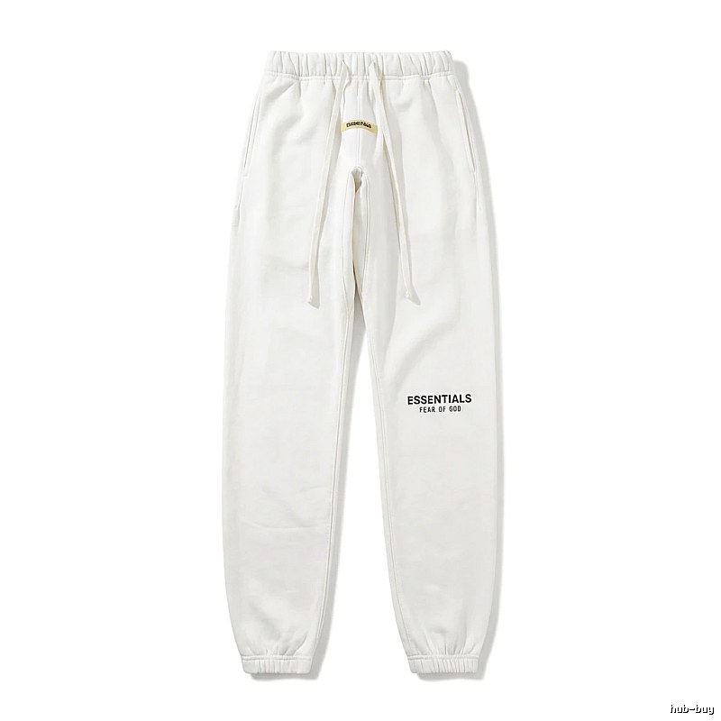 ESSENTIALS minimalist style white sweatpants