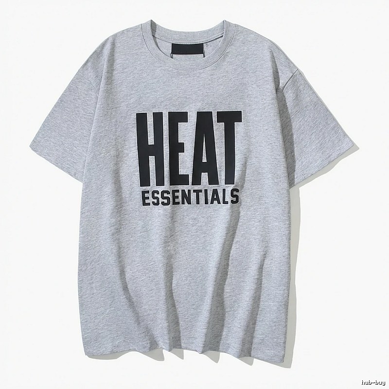 ESSENTIALS Simple Gray Short-sleeve Shirt