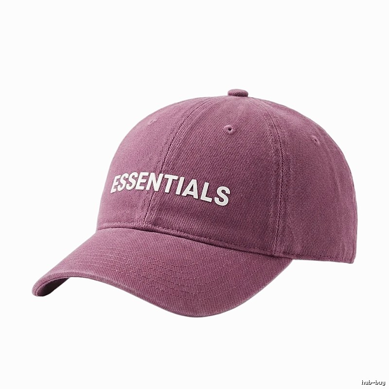 ESSENTIALS Simple Style Burgundy Hat