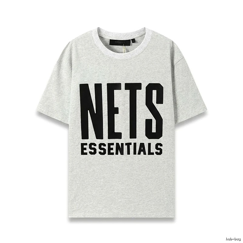 ESSENTIALS Trendy Brand Simple Style Grey T-shirt