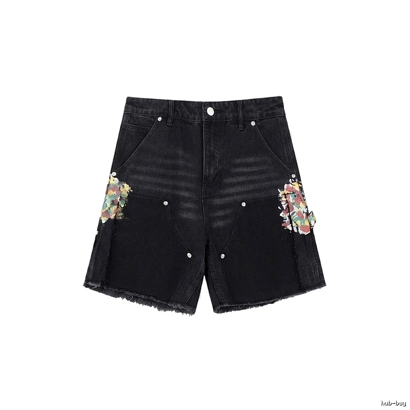 Gallery Dept Graffiti Style Black Shorts