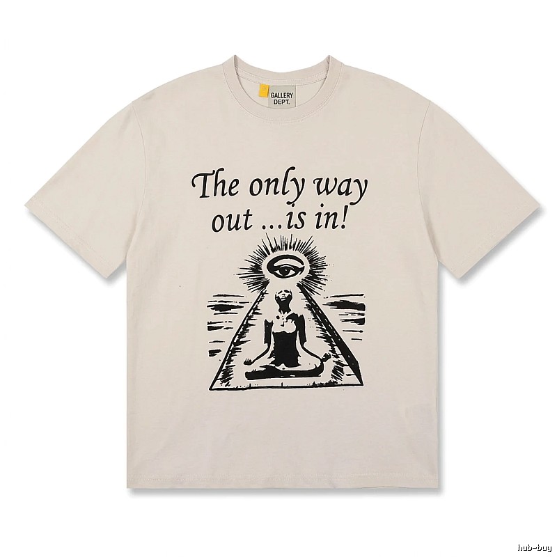 Gallery Dept Trendy Cool Style Off-white T-shirt