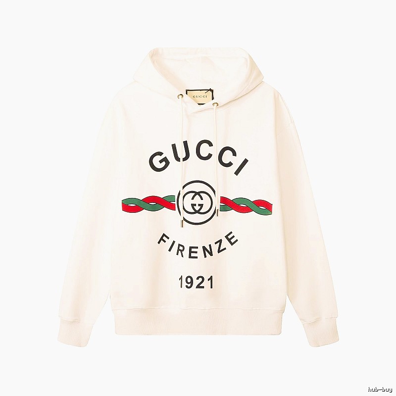 Gucci Hoodie with Cream Hoodie with Gucci Firenze