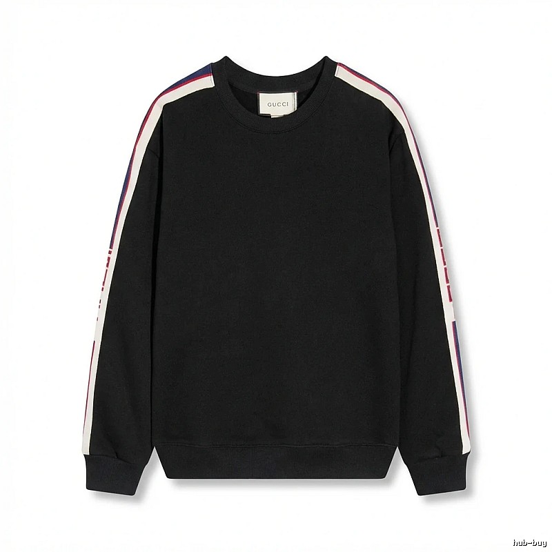Gucci striped casual style black sweatshirt