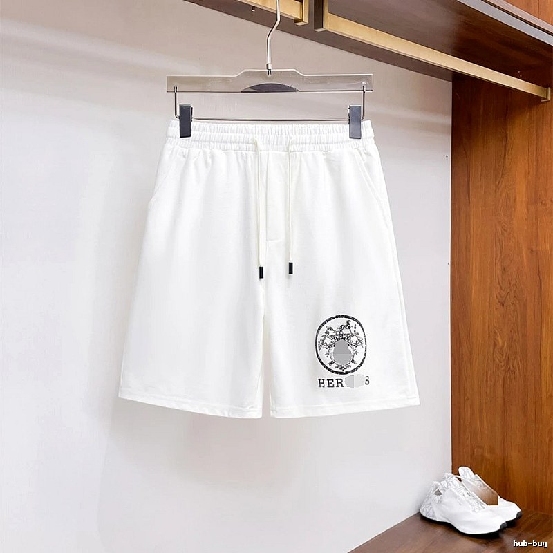 Hermès Printed Casual Style White Shorts