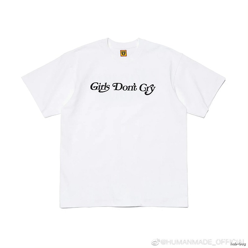 HUMAN MADE Co-branded Japanese Streetwear White Printed T-Shirt