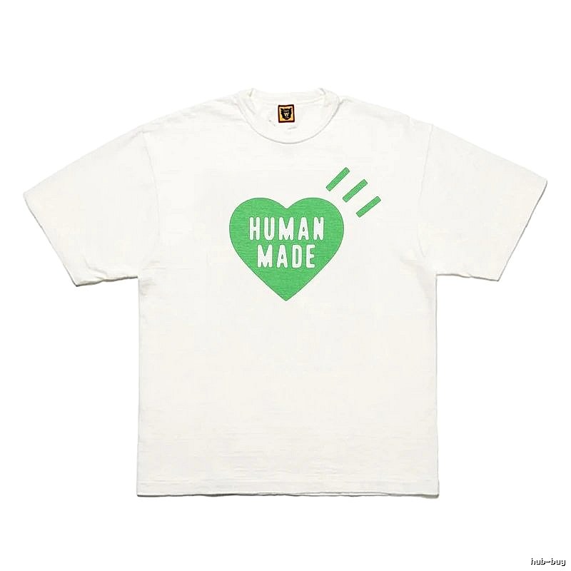 Human Made Logo Detail Heart logo T-shirt Black Green Human with Relaxed Feel