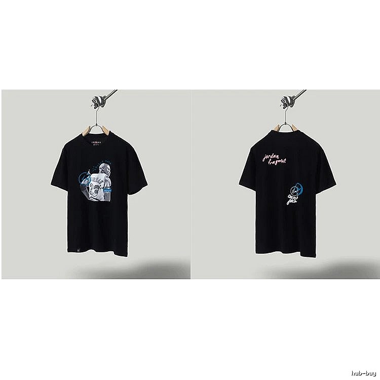 Jordan x TS Co-branded Street Style Black T-shirt