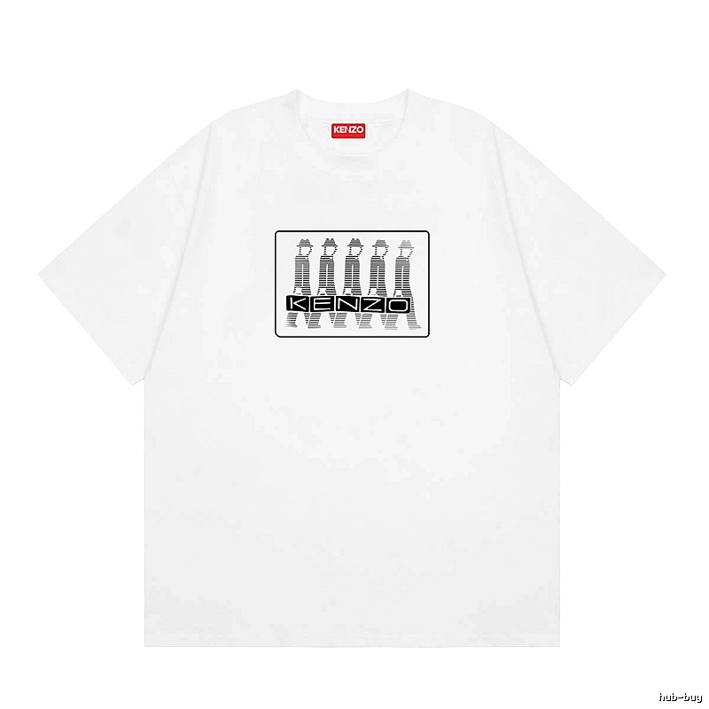 KENZO Character Print Street Style White T-Shirt