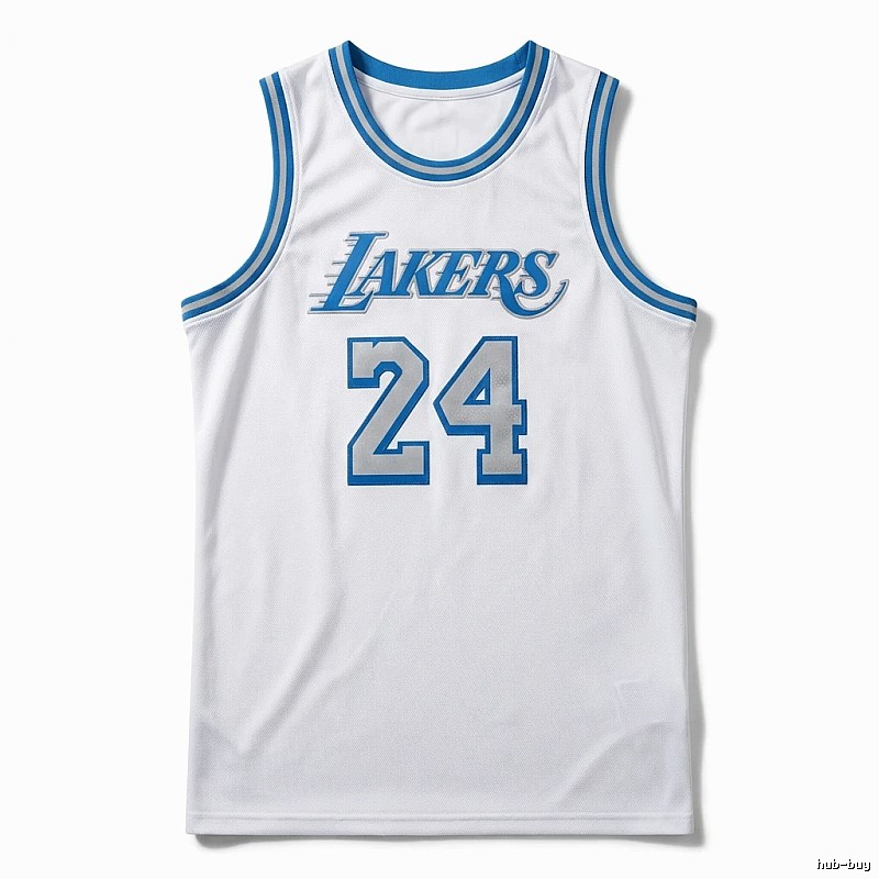 Kobe Lakers retro-style white jersey