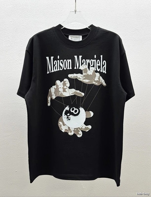 Maison Margiela Puppet Print Trendy Cool Black T-Shirt
