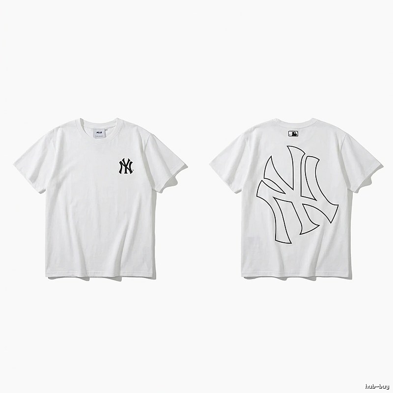 MLB New York Yankees minimalist style white T-shirt
