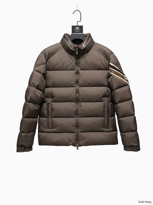 Moncler classic style fashionable coffee-colored down jacket
