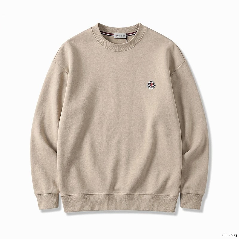 Moncler minimalist style beige sweatshirt