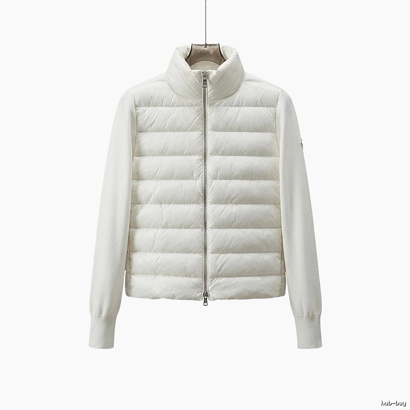 Moncler short stylish white down jacket