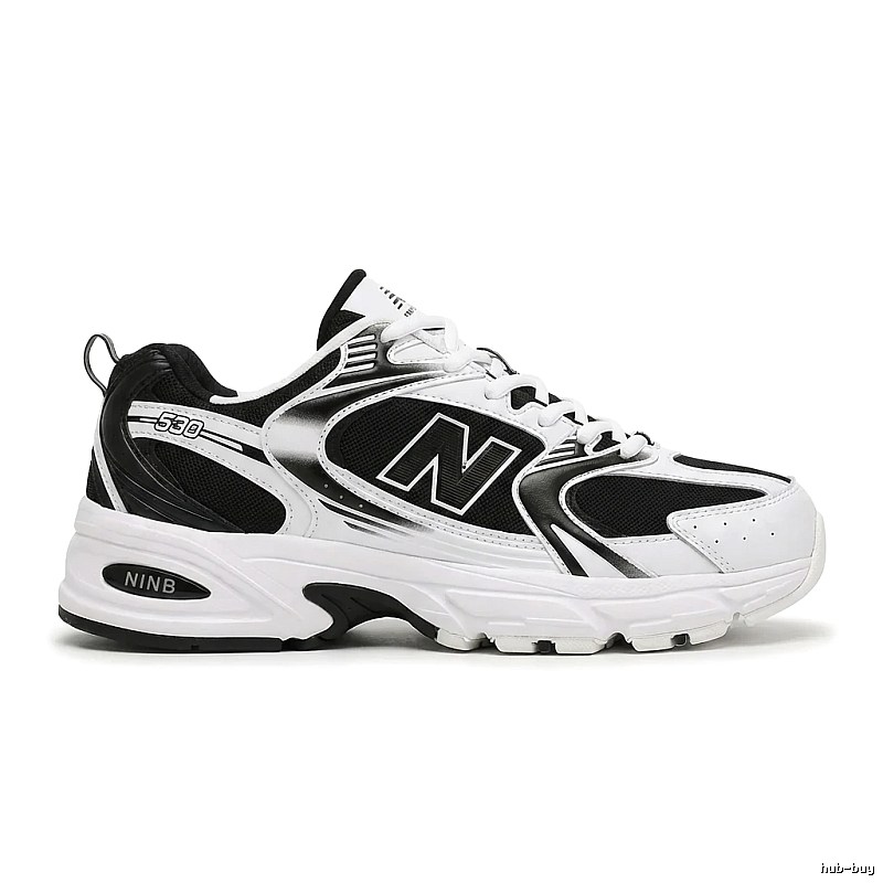 New Balance 530 retro black and white shoes