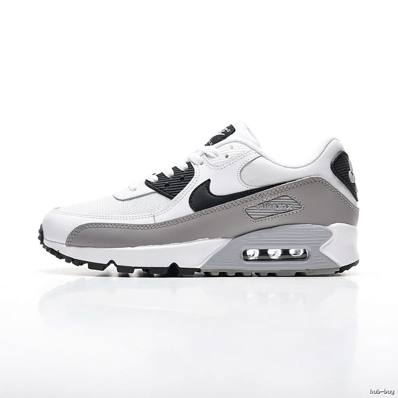 Nike Air Max retro-style gray and white sports shoes