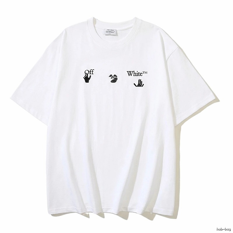 Off-White Gesture Print Style White T-shirt