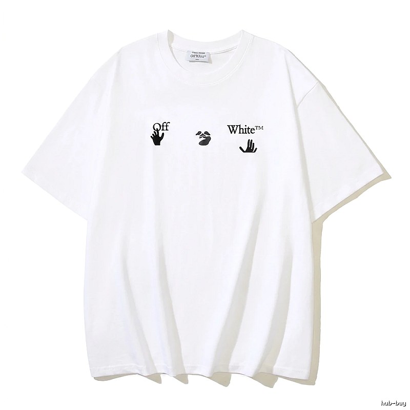 Off-White Gesture Style White T-shirt