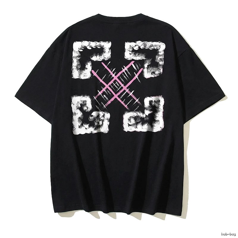 Off-White Trendy Style Black T-shirt