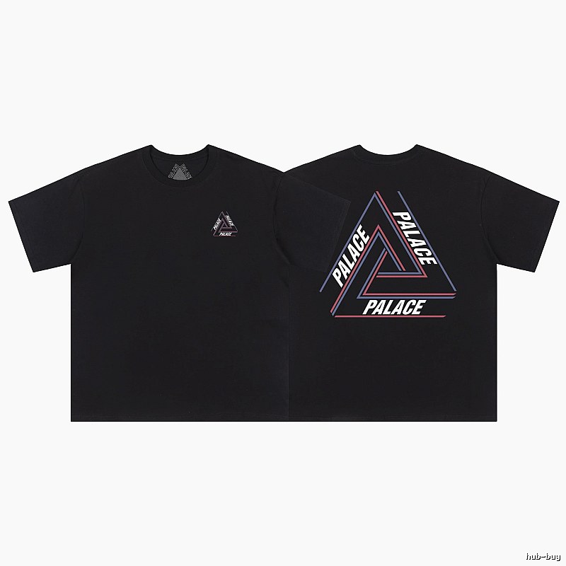 Palace Triangle Print Street Style Black T-shirt