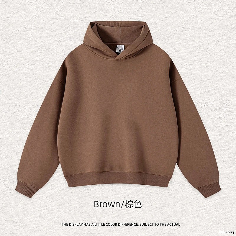 Patterned Blank pullover hoodie Black Minimal A with Polished Detail