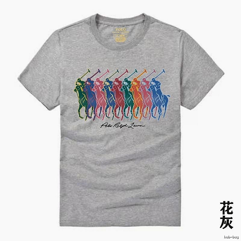 Ralph Lauren heathered grey polo-style T-shirt