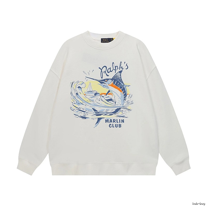 Ralph Lauren Marin Club White Sweatshirt