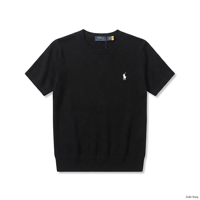 Ralph Lauren Polo series black short-sleeved shirts