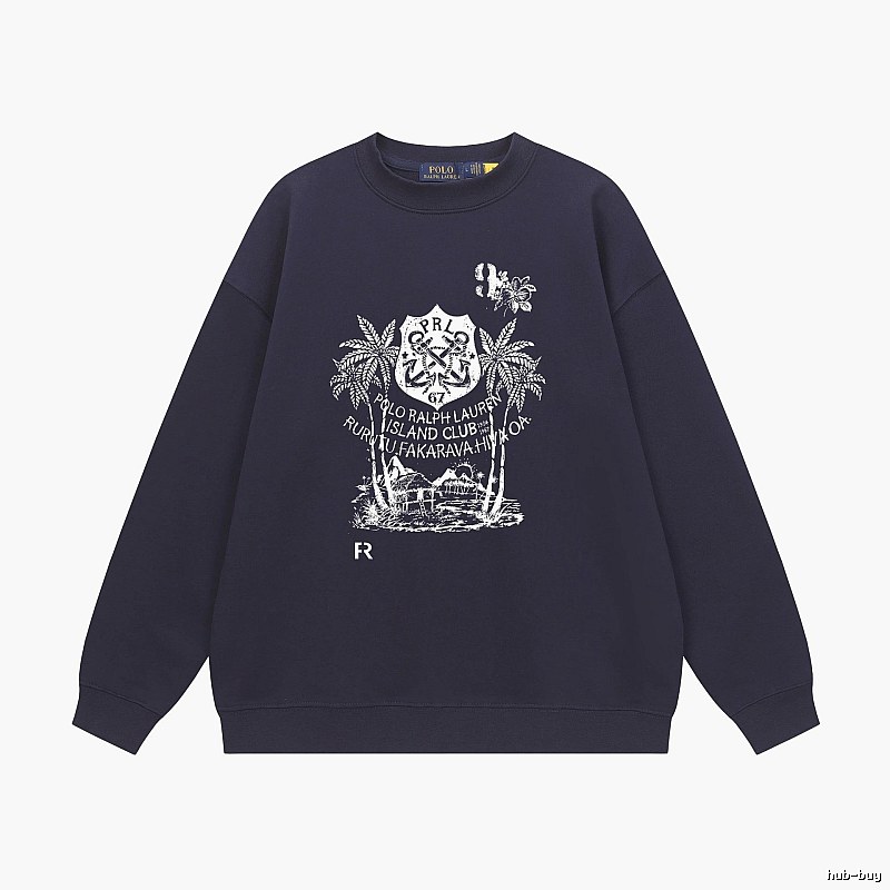 Ralph Lauren Printed Casual Style Sweatshirt