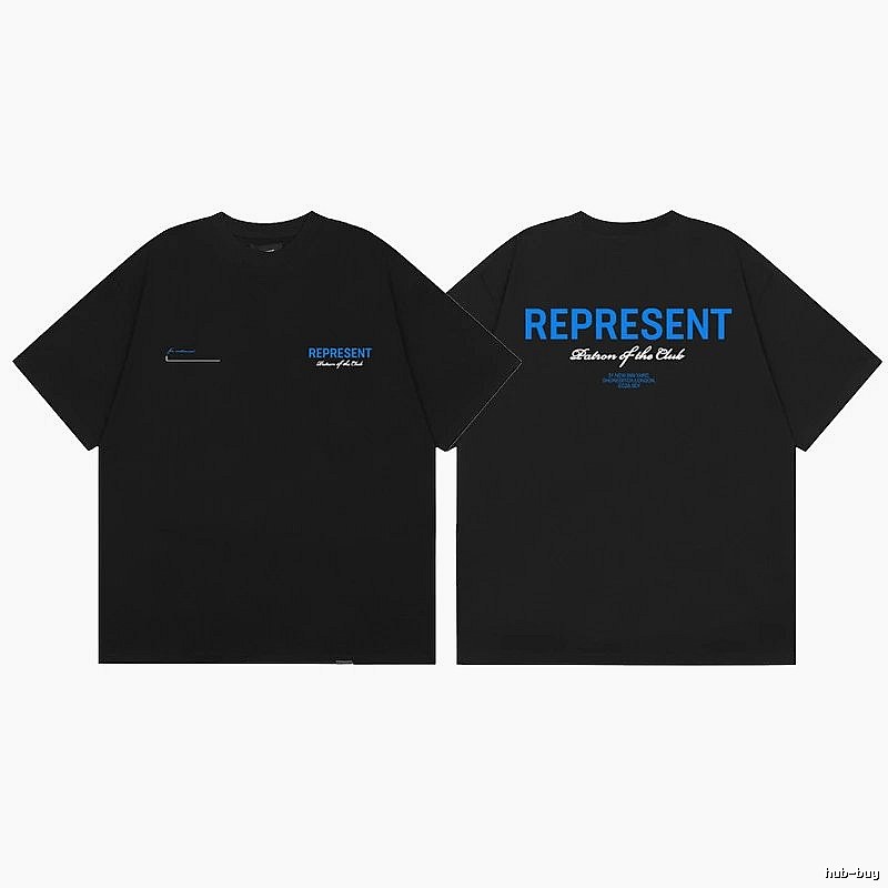 REPRESENT Club High Street Black T-Shirt