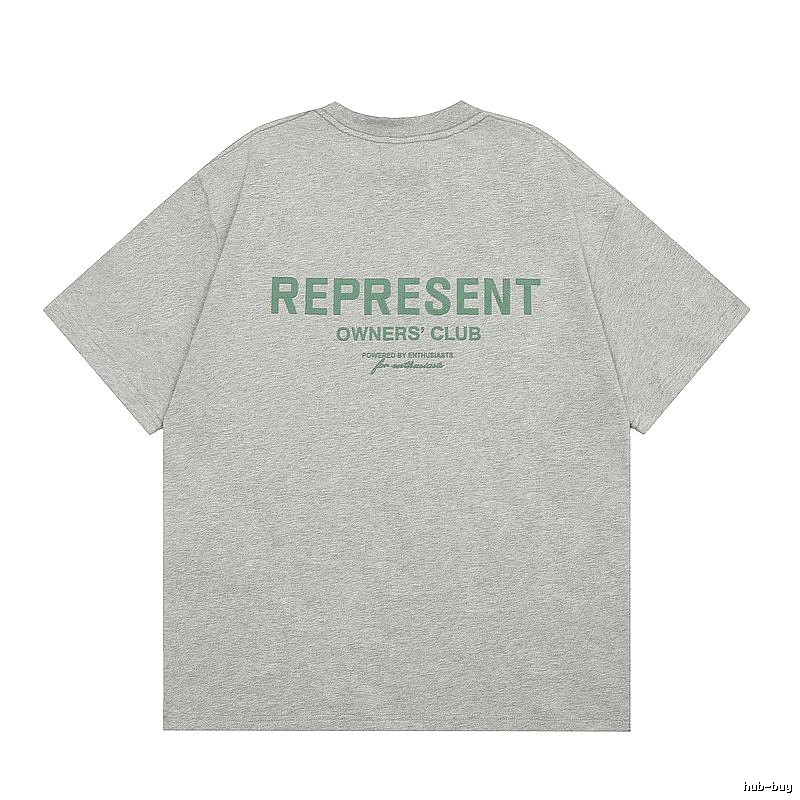 Represent Gray Style 801 Owners Club T-Shirt Casual Layering Logo