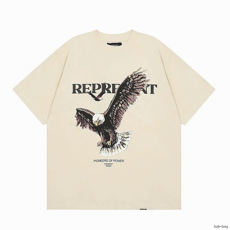 Represent Vintage Eagle Print Apricot T-Shirt