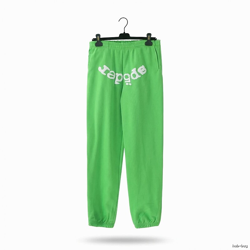 Sp5der Fluorescent Green Trendy Pants