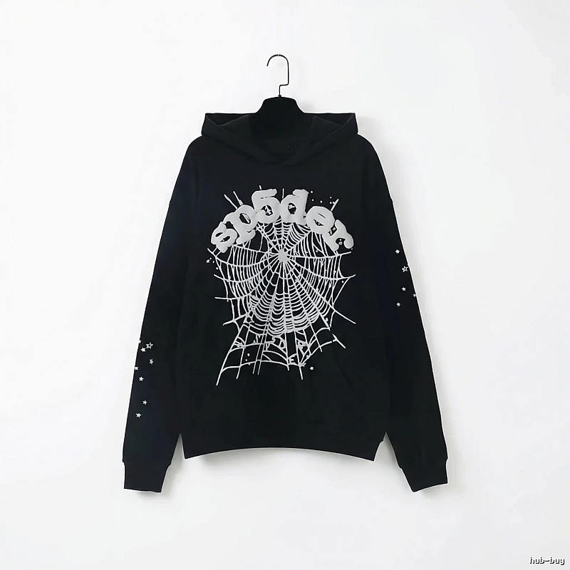 Sp5der Spider Print Black Sweatshirt