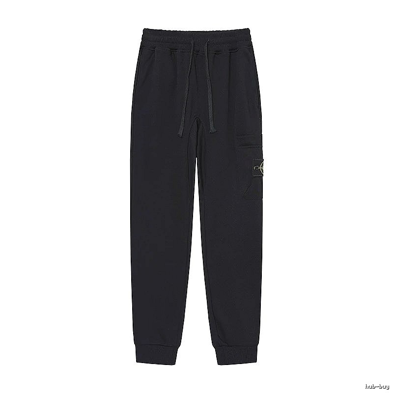 Stone Island Compass Series Street Style Black Sweatpants