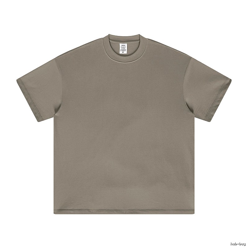Streetwear Plain white T-shirt Minimal White Short with Logo Accent