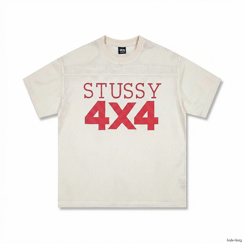 Stussy 4X4 Retro Style White T-shirt
