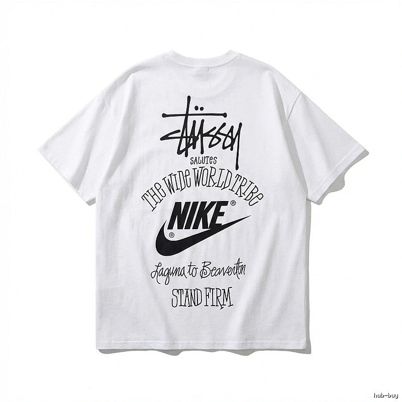 Stussy Co-branded Simple White T-shirt