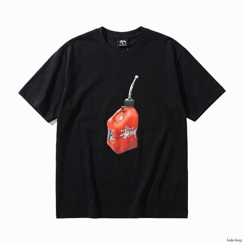Stussy graffiti-style black T-shirt