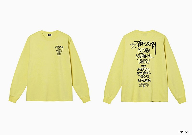 Stussy International Tribal Style Yellow Long-sleeve