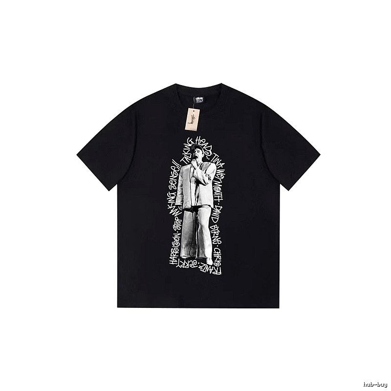 Stussy Lightweight Graphic T-shirt Black White Stussy for Trend Styling