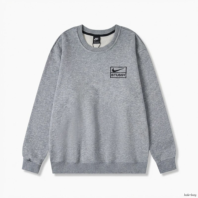 Stussy minimalist style grey sweatshirt