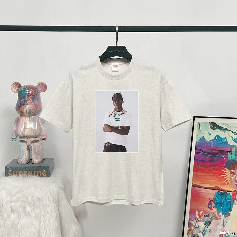 Supreme Character Print Street Style Heather Grey T-Shirt