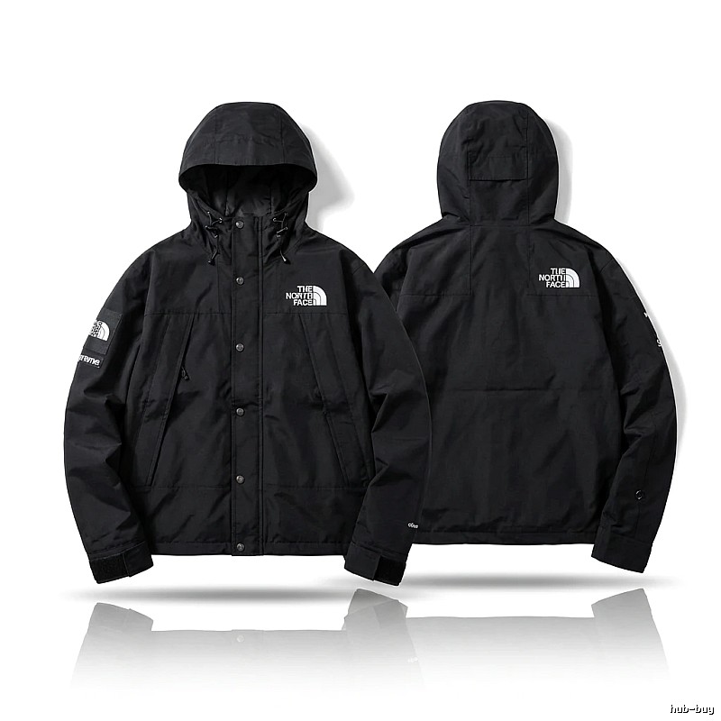 Supreme co-branded black windbreaker