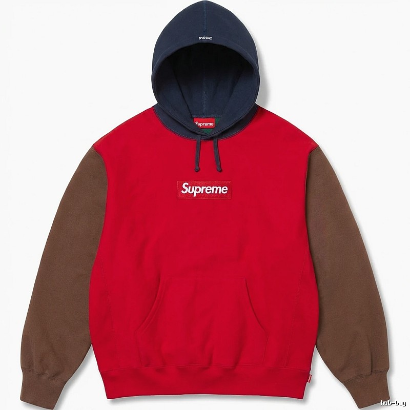 Supreme Color - Blocked Casual Style Sweatshirt