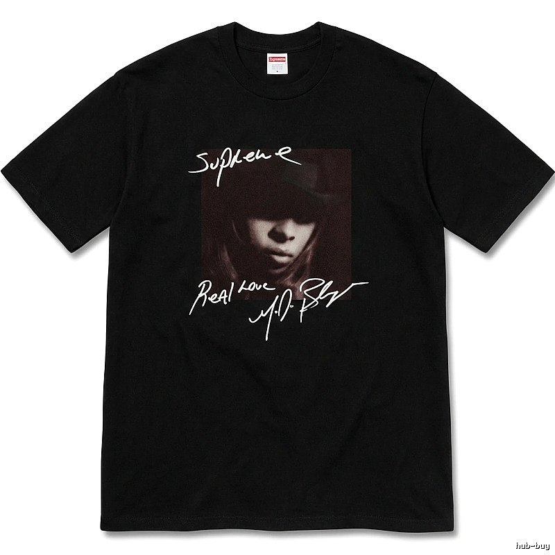 Supreme Real Love Style Black T-shirt