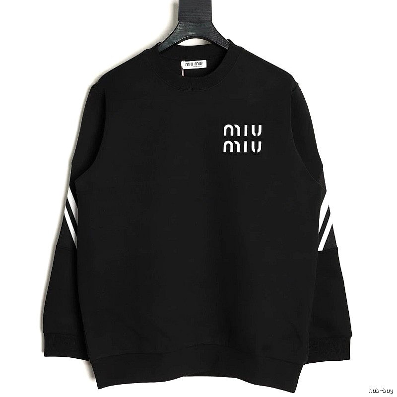 Sweatshirt by Miu Miu with Black Sweatshirt with White Miu